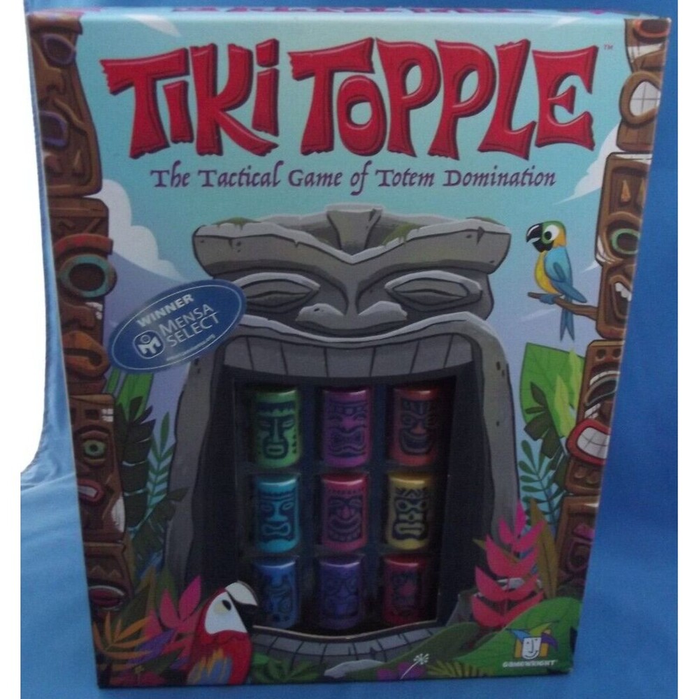 Tiki Topple Tactical Game of Totem Domination 2017 Gamewright 10+ Mensa Select